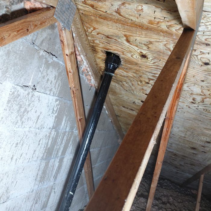 New exhaust duct routed to outside